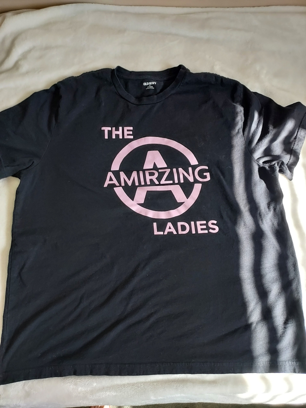 Old Navy Black T-shirt "The Amirzing Ladies" Female Fitness Group Graphic XL